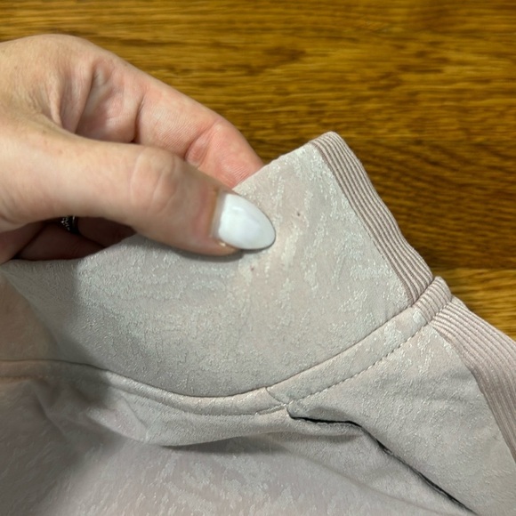 Athleta Brooklyn Textured Pant High Ankle Latte Grain Camo Pink Size 18 - Picture 11 of 14